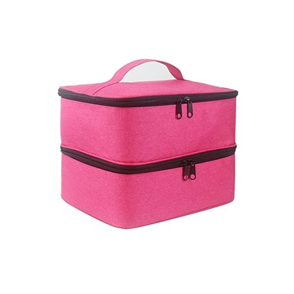 Sac de rangement pour vernis à ongles, double couche pour vernis à ongles, étui de rangement de voyage personnalisé pour vern