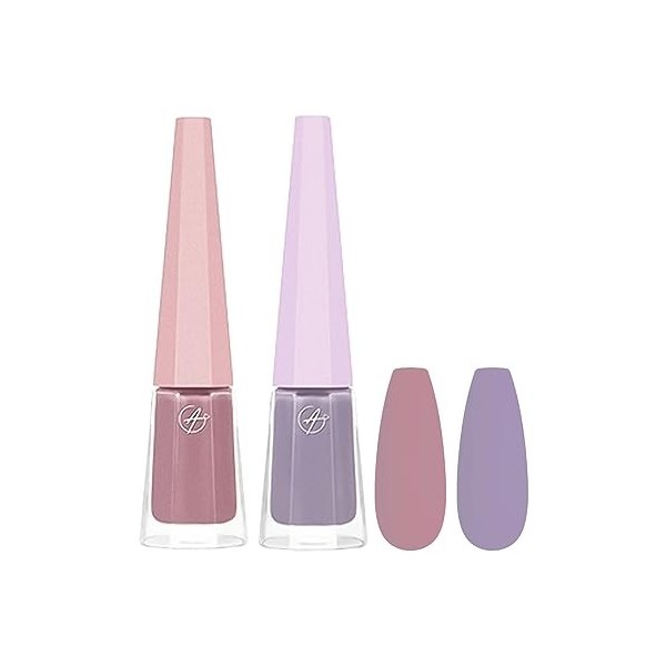 Shefave Vernis à ongles à décoller - Vernis à ongles marron mat - Séchage rapide et durable - Pas besoin de durcir - Vernis à