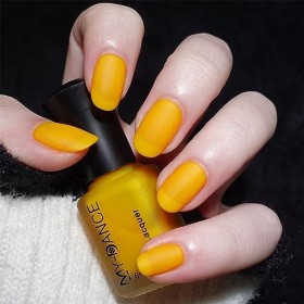 KAYZON - Vernis à ongles jaune mat à base deau - Couleur naturelle