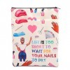 PLITI Nail Tech Book Sleeve Nail Technician Gift Life is Too Short to Wait for Your Nails to Dry Book Protector, Ongles pour 