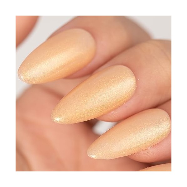 BURANO Vernis à ongles en gel pailleté, vernis à ongles en gel pailleté rose nude, vernis à ongles en gel pailleté de couleur