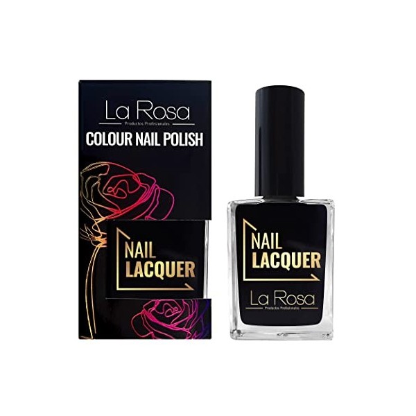 La Rosa Productos Profesionales Vernis à Ongles Couleur Énergétique avec Bonne Couverture Formule Durable Bonne Consistance A