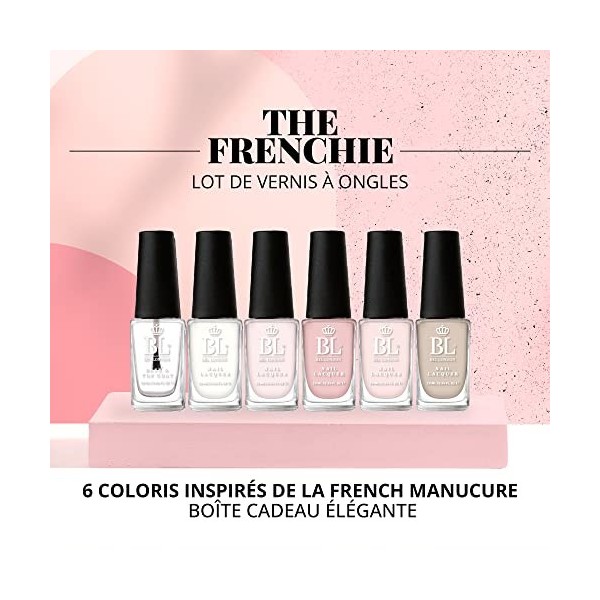 BL The Frenchie Luxury Lot de 6 vernis à ongles multicolores – La reine des ensembles de vernis à ongles de luxe – Lensemble