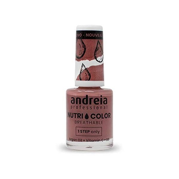 Andreia Professional NutriColor - Vernis à Ongles Vegan Respirant - Couleur NC33 Turquoise Clair dAndreia 10.5ml - Nail Art 