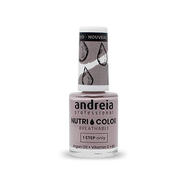 Andreia Professional NutriColor - Vernis à Ongles Vegan Respirant - Couleur NC33 Turquoise Clair dAndreia 10.5ml - Nail Art 