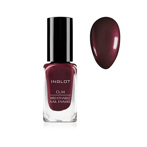 INGLOT O2M Perméable à lEau Vernis à Ongles Longue Durée | Classiques Vernis à Ongles Séchage Rapide | Respirant Vernis à On