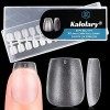 Kalolary Acrylique Capsules Ongles, 300 Pièces 15 Tailles Pose Américaine Ongles Capsules Dépoli Couverture Complète Faux Ong