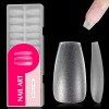 360 Pièces Acrylique Capsules Ongles,Capsule Americaine Ongle,Couverture Complète Résine Capsules,Capsules Dépoli,15 Tailles,