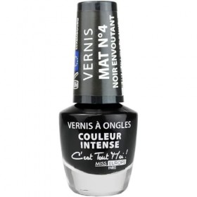 VERNIS À ONGLES MAT N°4 NOIR ENVOÛTANT/ANGIE
