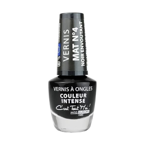 VERNIS À ONGLES MAT N°4 NOIR ENVOÛTANT/ANGIE