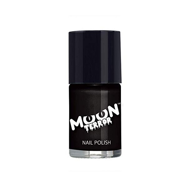 Moon Terror Vernis à ongles Halloween | Maquillage SFX, Maquillage Effets Spéciaux, Vernis à Ongles, Black Midnight, 14 ml P