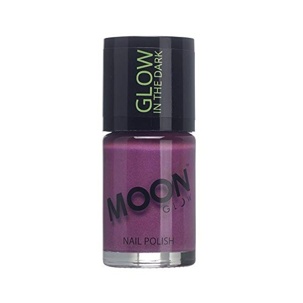 Moon Glow- Vernis à Ongles Glow in the Dark - Vernis à Ongles Glow in the Dark, Jaune, 14 ml Lot de 1 