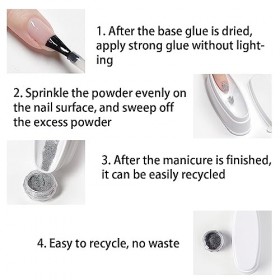 Lot de 2 conteneurs de poudre de trempage pour ongles - Plateau de trempage pour poudre à ongles utilisé pour recueillir la p