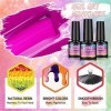 PEACECOLOR Kit Ongles Semi-permanents avec 36 W Lampe Ongle Kit Nail Gel 15 Couleurs avec Lime à Ongles Électrique Accessoire