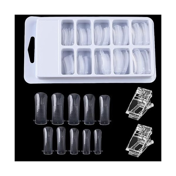 JOCXZI Kit de Outils Extension Ongles - Quick Building Kit Nail System Form Chablons et Formes pour Ongles Extension avec Nai