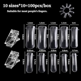 JOCXZI Kit de Outils Extension Ongles - Quick Building Kit Nail System Form Chablons et Formes pour Ongles Extension avec Nai