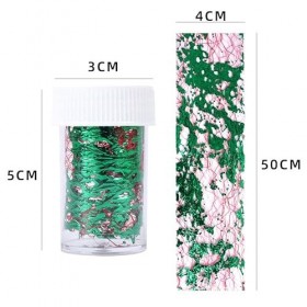 Jancosta Lot de 3 filets de feuilles dorées et argentées pour nail art - Pour décoration dongles - Doré et argenté