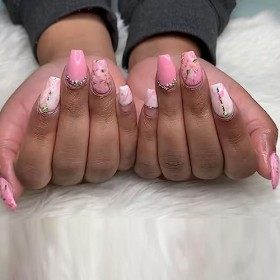 552 Pièces Ballerine Capsule Americaine Ongle Court, 12 Tailles Cercueil Capsule Ongle Court, Trasparente Faux Ongles Gel X P