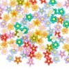 SUPERFINDINGS 340 Pcs 14 Styles Résine Fleur Cabochons Flatback Cabochons Fleur Perles pour Nail Art Accessoires Téléphone Ca