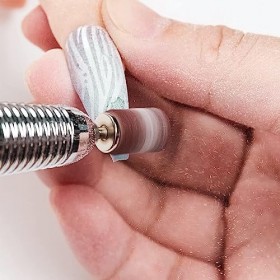 Lot de 10 Embout Ponceuse Ongles, Forets pour Ongles, 75 Pièces de Manchons Abrasifs, Enlever les Cuticules Acryliques en gel