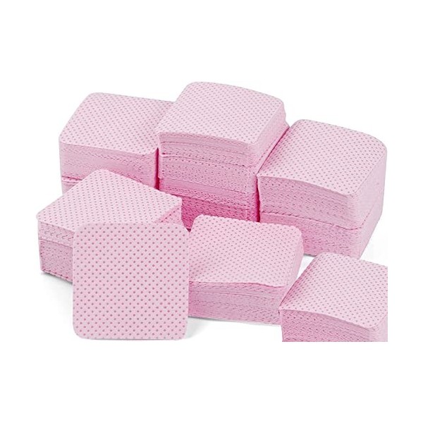 Yeesabella Lot de 400 lingettes non pelucheuses pour vernis à ongles, gel UV, lingettes dissolvantes soufflées fondues pour l