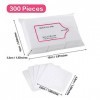 Xerteam Lot de 300 lingettes non pelucheuses pour ongles, lingettes non pelucheuses pour ongles en gel, tampons absorbants no