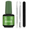 Dissolvant Vernis Semi Permanent, Gel Nail Polish Remover, Enlève Rapidement et Facilement le Vernis à Ongles en Gel Avec Lim