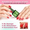 Dissolvant Vernis Semi Permanent, Gel Nail Polish Remover, Enlève Rapidement et Facilement le Vernis à Ongles en Gel Avec Lim