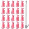 cobee Lot de 20 clips pour retirer le vernis à ongles - Réutilisables - En acrylique - Pour le nail art - Pour enlever le des