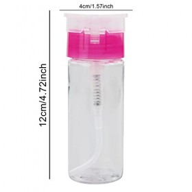 Lot de 2 flacons de dissolvant de vernis à ongles 100 ml avec pompe pour démaquillant et nail art