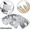 DDKY Lot de 100 tampons de dissolvant pour Vernis à Ongles, Feuilles de dissolvant pour Vernis à Ongles pour Un Retrait Rapid