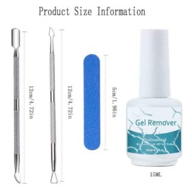 Dissolvant Vernis Semi Permanent, Dissolvant de Vernis à Ongles, Dissolvant de Vernis à Ongles en Gel, Remover Vernis Semi Pe