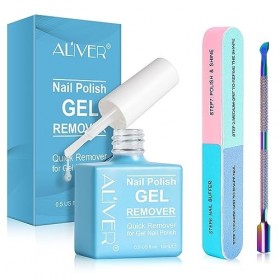 Dissolvant Vernis Semi Permanent - Dissolvant Pour Vernis à Ongles En Gel En 2-3 Minutes, Ne Blesse Pas Les Ongles, EnlèVe Ra
