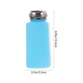 HOMSFOU 3Pcs 250Ml Push Down Distributeur Bouteille Bouchon En Métal Presse Liquide Pompage Bouteille Réutilisable Pour Solva