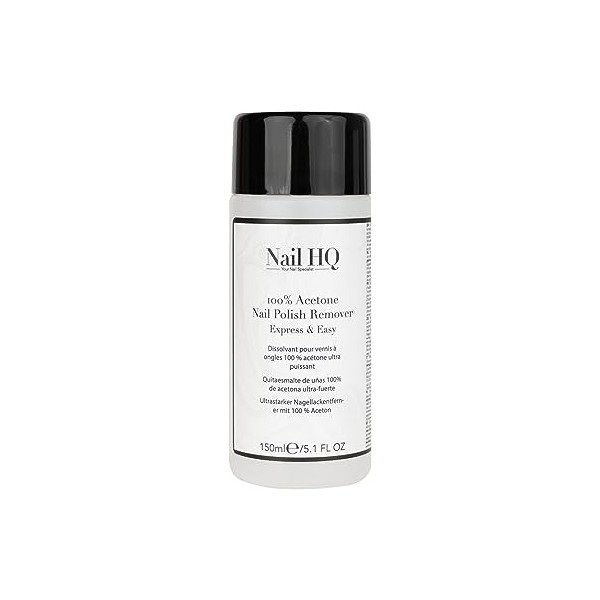 Nail HQ 100% Acetone Nail Polish Remover - 150ml