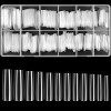 240 Pcs Faux Ongles Transparent, Capsules dOngles Longs, Full Cover Press On Nails, Ongles Ballerine, Bout dOngles Français