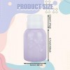 NICENEEDED Lot de 2 pompe à Dissolvant pour Vernis à Ongles 200 ml, Bouteille de Presse Violette pour Nettoyant et Préparatio