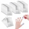 Papillotes en Aluminium,100 Pcs Feuille daluminium Dissolva,Tampons Dissolvants pour Vernis à Ongles en Aluminium,Feuille D