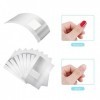 Papillotes en Aluminium,100 Pcs Feuille daluminium Dissolva,Tampons Dissolvants pour Vernis à Ongles en Aluminium,Feuille D