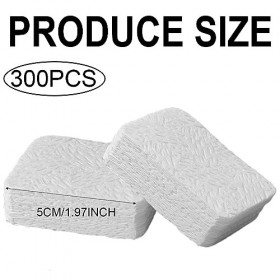 DDKY 300pcs lingettes à Ongles sans Perte, lingettes à Ongles, Nettoyage de lingettes pour Vernis à Ongles, tampons de Coton 