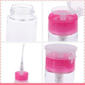 Lot de 2 distributeurs à pompe pour retirer le vernis à ongles + 1100 lingettes non pelucheuses pour nail art,Distributeur à 