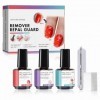 Gel Remover Vernis Semi Permanent, Nail Polish Remover, Magic Remove Gel Retirer, Kit Depose Vernis Semi Permanent Inclure li