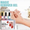 Gel Remover Vernis Semi Permanent, Nail Polish Remover, Magic Remove Gel Retirer, Kit Depose Vernis Semi Permanent Inclure li