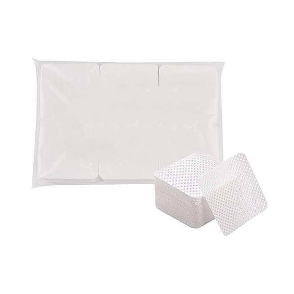 SSRDFU 300 PCS Lingettes Coton Ongles Non Pelucheux - Lingettes pour Manucure Lingettes Dissolvantes Absorbantes Wipes Colle 