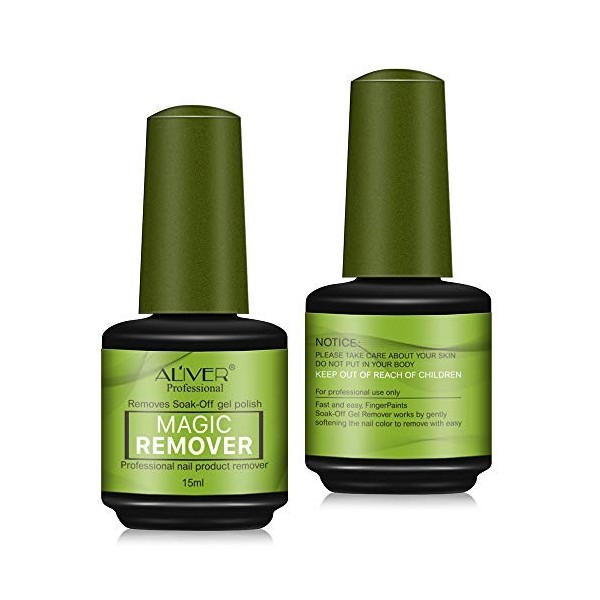 Dissolvant magique de vernis à ongles, Dissolvant de vernis à ongles gel 15 ml, de qualité supérieure, élimine le vernis à on