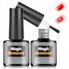 Lot de 2 Remover Semi Permanent, Dissolvant de Vernis à Ongles, Magic Gel Remover Ongles en Gel 10 ml, Enlève Facilement et R