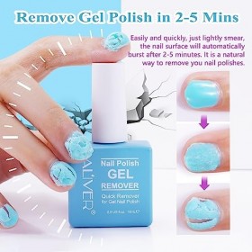 Dissolvant Vernis Semi Permanent, Magic Remover Semi Permanent avec un Bloc Polissoir Ongles un Grattoir à Cuticules, Disolva