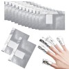 Qufiiry 200 Pcs Papillotes en Aluminium, Tampons Dissolvants pour Vernis à Ongles en Aluminium, Feuille daluminium Dissolvan