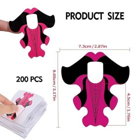 KALUROIL 200 PCS Chablon Ongle - Chablons et Formes pour Ongles en Gel Acrylique ou UV - Papier Auto-Adhésif avec Numéros pou