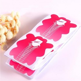 TSUWNO Kit de 100 Formes dongles Auto-adhésives en Papier : idéales pour Prolonger et Construire des Ongles en Gel, en Acryl